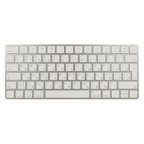 

Клавиатура APPLE Magic Keyboard 2, USB, беспроводная, серебристый [mla22ru/a], Серебристый и белый, Magic Keyboard 2
