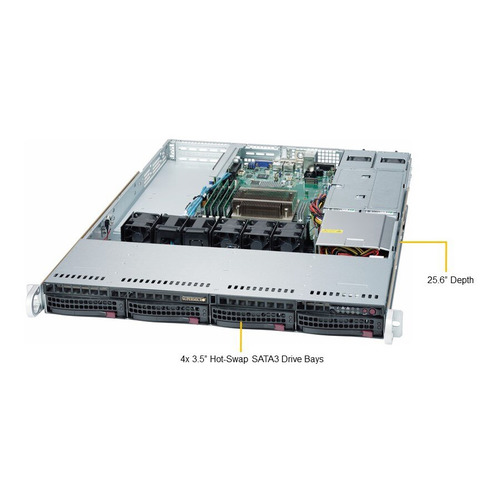 Платформа SuperMicro SYS-5019S-WR RAID 2x500W