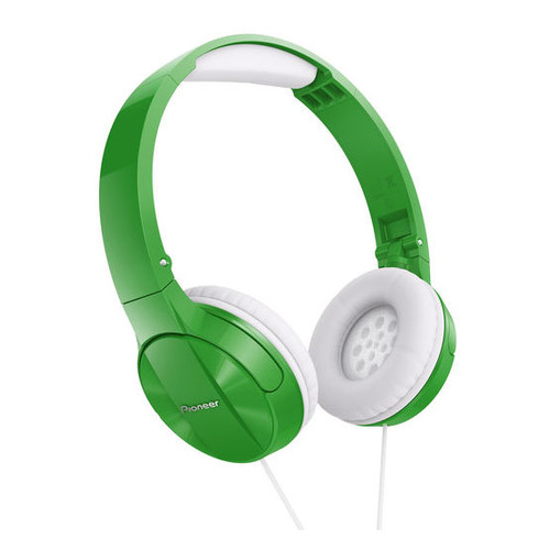 

Наушники Pioneer SE-MJ503-G, 3.5 мм, мониторные, зеленый/белый, SE-MJ503-G