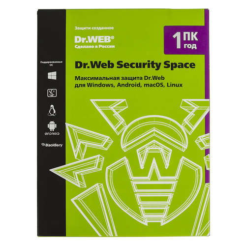

Антивирус DR.WEB Security Space 1 ПК 1 год Новая лицензия BOX [bhw-b-12m-1-a3]