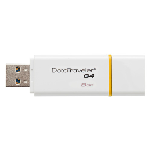 

Флешка USB KINGSTON DataTraveler G4 8Гб, USB3.0, белый [dtig4/8gb]