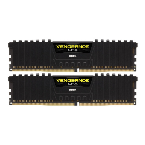 фото Модуль памяти corsair vengeance lpx black heat spreader cmk32gx4m2a2133c13 ddr4 - 2x 16гб 2133, dimm, ret