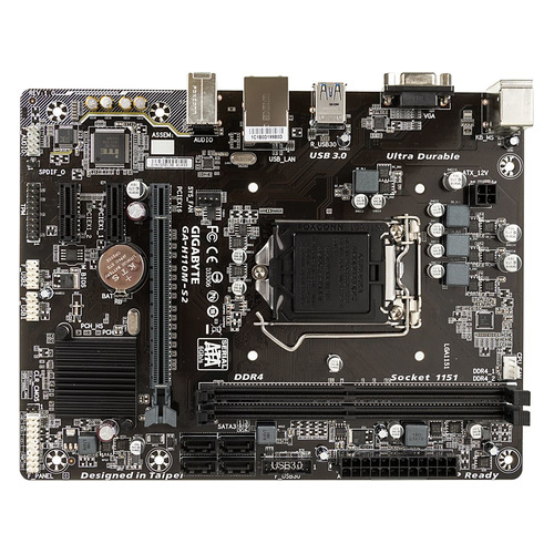 

Материнская плата GIGABYTE GA-H110M-S2, LGA 1151, Intel H110, mATX, Ret
