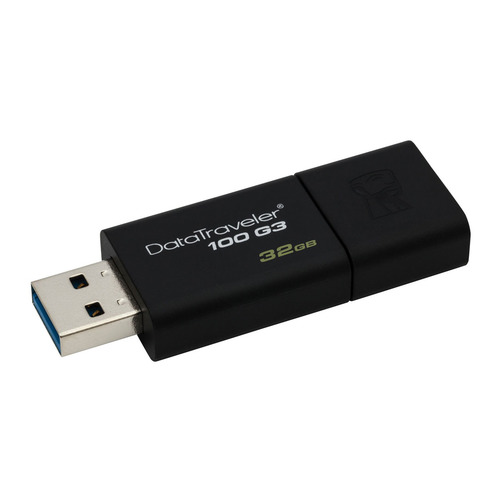 

Флешка USB Kingston DataTraveler 100 G3 32ГБ, USB3.0, черный [dt100g3/32gb], 100 G3
