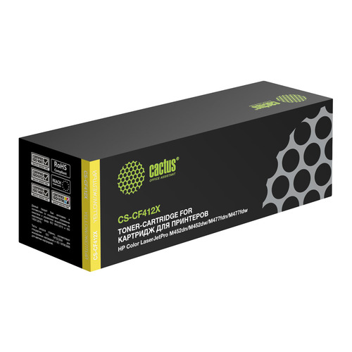

Картридж Cactus CS-CF412X, желтый / CS-CF412X, CS-CF412X