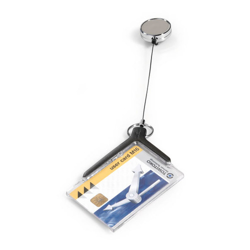 

Упаковка держателей для пропуска Durable 8307-58, 54х85мм, серый, 10шт, CARD HOLDER DELUXE PRO