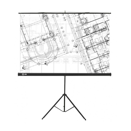 

Экран Cactus Triscreen CS-PST-127X127, 127х127 см, 1:1, напольный черный, CS-PST-127X127