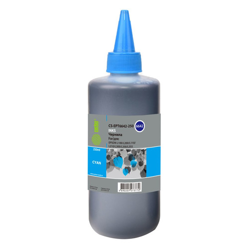 

Чернила Cactus CS-EPT6642-250, для Epson, 250мл, голубой, CS-EPT6642-250