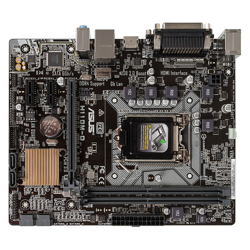 

Материнская плата ASUS H110M-D, LGA 1151, Intel H110, mATX, Ret