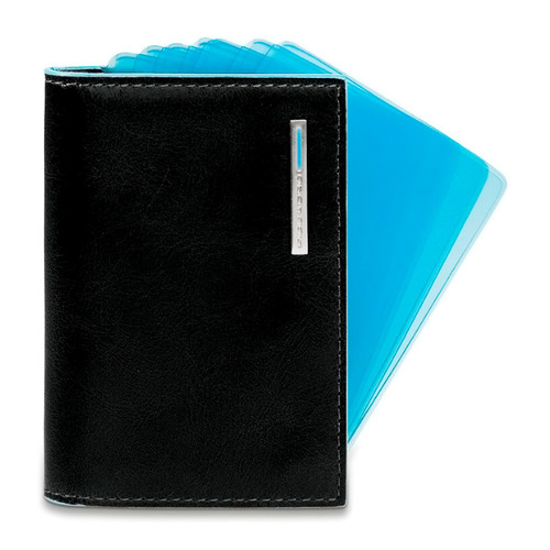 фото Чехол для кредитных карт piquadro blue square pp1661b2/n черный натур.кожа
