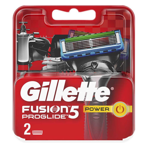 фото Сменные кассеты для бритья gillette fusion proglide power, 2 шт. [81521959]