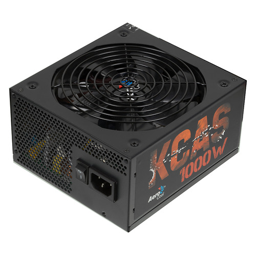 

Блок питания AEROCOOL KCAS-1000M, 1000Вт, 120мм, черный, retail