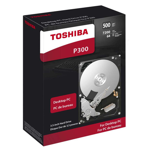 

Жесткий диск TOSHIBA P300 HDWD105EZSTA, 500Гб, HDD, SATA III, 3.5", RTL