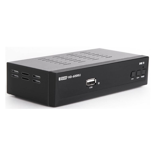 

Ресивер DVB-T2 Сигнал Эфир HD-600RU, черный, Эфир HD-600RU