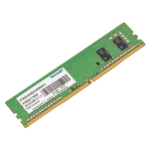 фото Модуль памяти patriot signature psd44g240041 ddr4 - 4гб 2400, dimm, ret