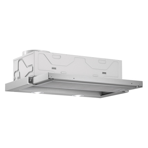 

Вытяжка встраиваемая Bosch DFL064W51 серебристый управление: кулисные переключатели (1 мотор)