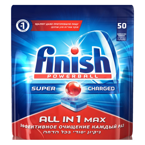 фото Таблетки finish all-in-1 max для посудомоечных машин, 50шт [3018752]