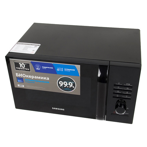

Микроволновая печь SAMSUNG MS23H3115QK/BW, 800Вт, 23л, черный, MS23H3115QK/BW