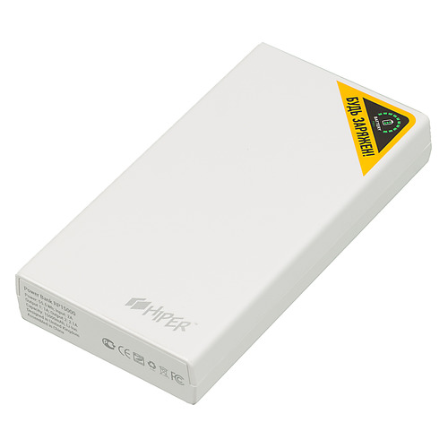 

Внешний аккумулятор (Power Bank) HIPER RP15000, 15000мAч, белый [rp15000 white]