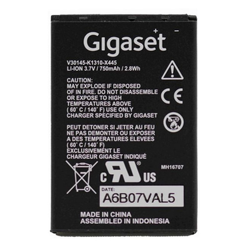 фото Аккумулятор gigaset sl400h battery pack 750mah for dect