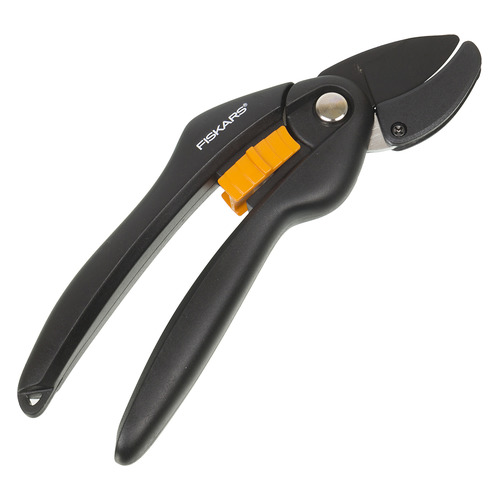 фото Секатор контактный fiskars singlestep p25 черный/оранжевый (1000564)