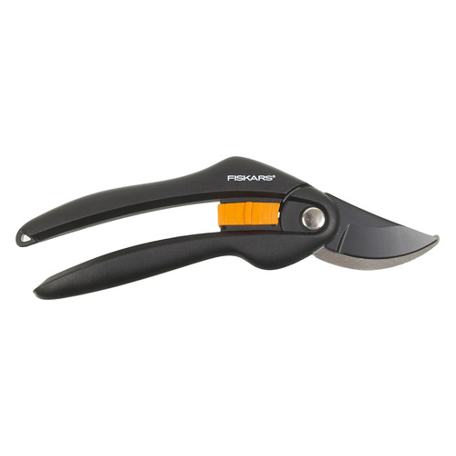 фото Секатор плоскостной fiskars singlestep p26 черный/оранжевый (1000567)