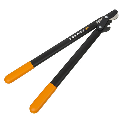 фото Сучкорез плоскостной fiskars powergear l74 средний черный/оранжевый (1000582)