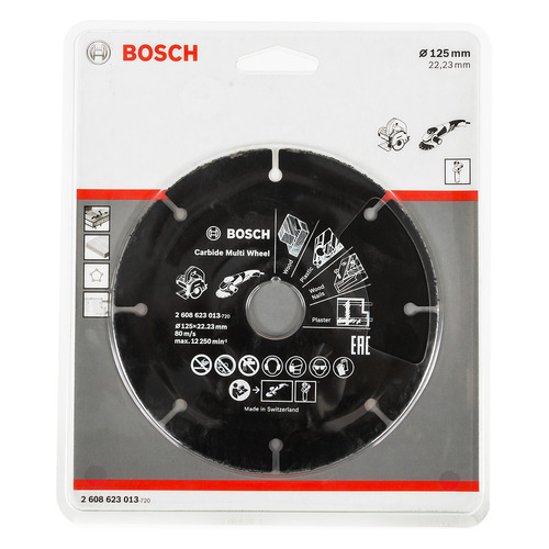 фото Отрезной диск bosch 2608623013, по дереву, 125мм, 1мм, 22.23мм