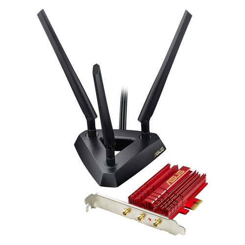 

Сетевой адаптер WiFi ASUS PCE-AC68 PCI Express, Черный, PCE-AC68
