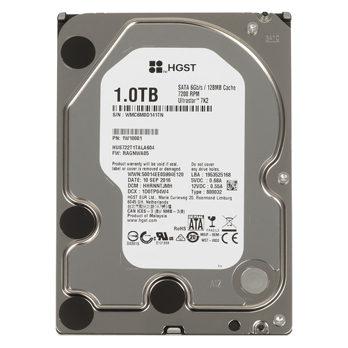 фото Жесткий диск hgst ultrastar 7k2 hus722t1tala604, 1тб, hdd, sata iii, 3.5" [1w10001]