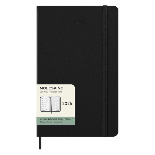 

Еженедельник Moleskine Classic WKNT, 144стр., Large, черный, WKNT