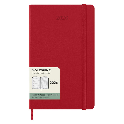 

Еженедельник Moleskine Classic WKNT, 144стр, Красный, WKNT