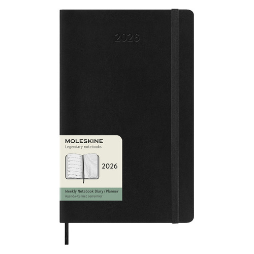 

Еженедельник Moleskine Classic Soft WKNT, 144стр, Черный, WKNT