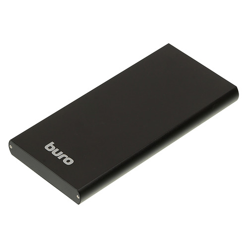 фото Внешний аккумулятор (power bank) buro ra-12000-al-bk, 12000мaч, черный