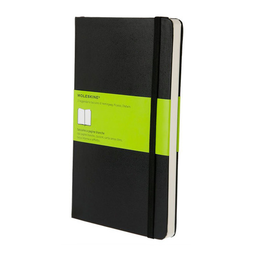 

Упаковка блокнотов MOLESKINE CLASSIC, 240стр, без разлиновки, твердая обложка, черный [qp062] 6 шт./кор.