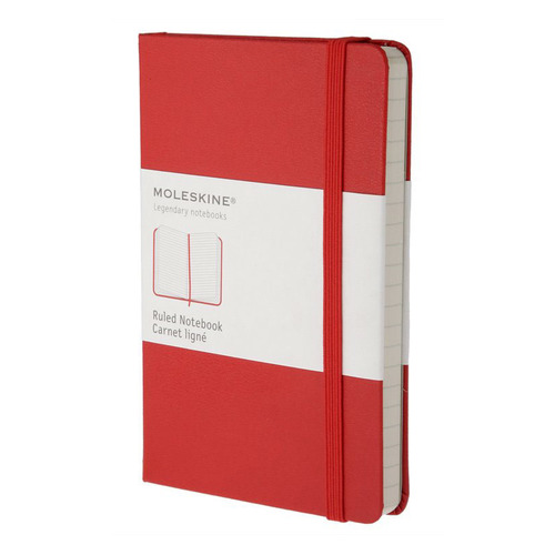 

Упаковка блокнотов MOLESKINE CLASSIC, 192стр, в линейку, твердая обложка, красный [mm710r] 9 шт./кор.