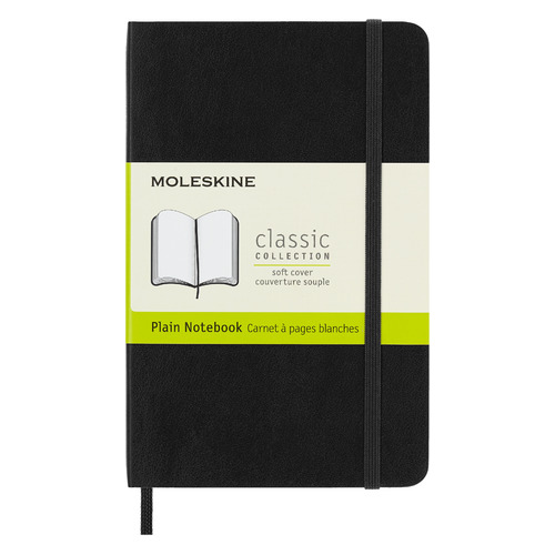 

Упаковка блокнотов MOLESKINE CLASSIC SOFT, 192стр, без разлиновки, мягкая обложка, черный [qp613]
