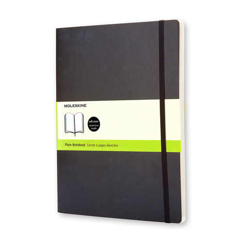 

Блокнот Moleskine CLASSIC SOFT XLarge 190х250мм 192стр. нелинованный мягкая обложка черный 6 шт./кор.