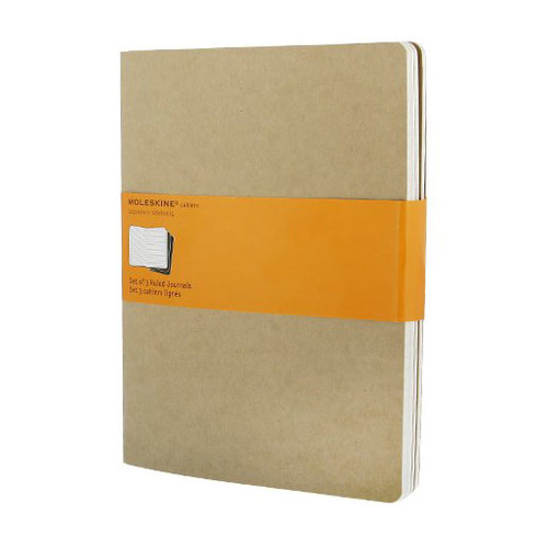 

Упаковка блокнотов MOLESKINE CAHIER JOURNAL, 120стр, в линейку, бежевый [qp421]