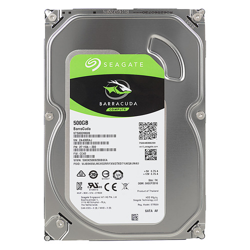 фото Жесткий диск seagate barracuda st500dm009, 500гб, hdd, sata iii, 3.5"