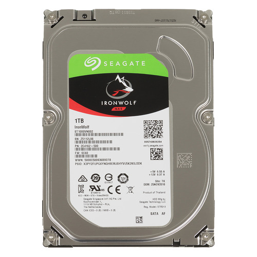 

Жесткий диск SEAGATE Ironwolf ST1000VN002, 1Тб, HDD, SATA III, 3.5"