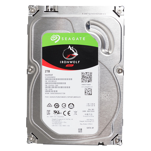 фото Жесткий диск seagate ironwolf st2000vn004, 2тб, hdd, sata iii, 3.5"