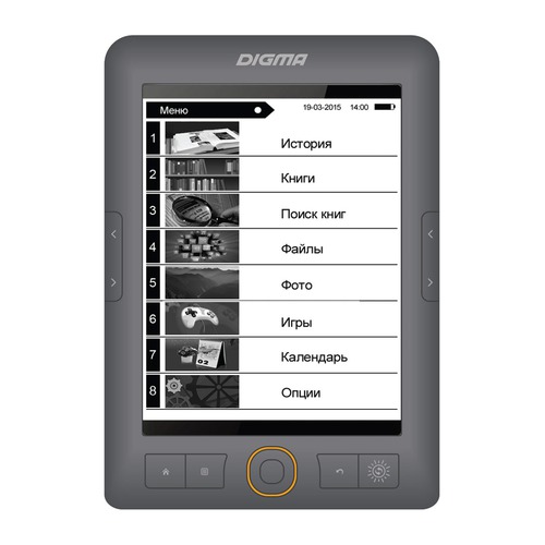 

Электронная книга DIGMA R663, 6", серый