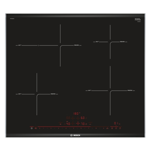 

Варочная панель BOSCH PIF675DE1E, индукционная, независимая, черный