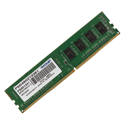 

Модуль памяти Patriot Signature PSD48G213381 DDR4 - 8ГБ 2133, DIMM, Ret, PSD48G213381