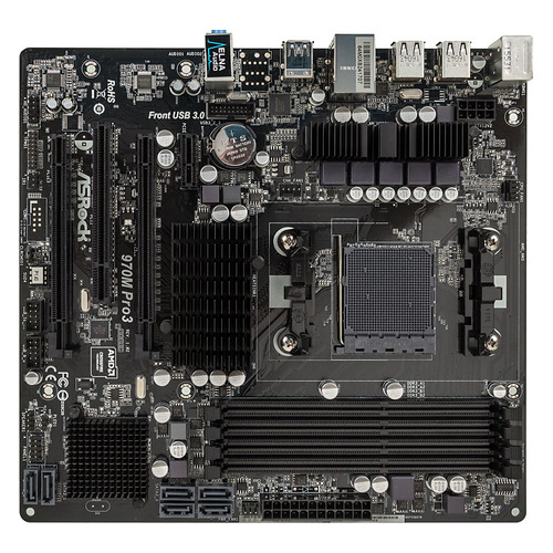 

Материнская плата ASROCK 970M Pro3, SocketAM3+, AMD 970, mATX, Ret