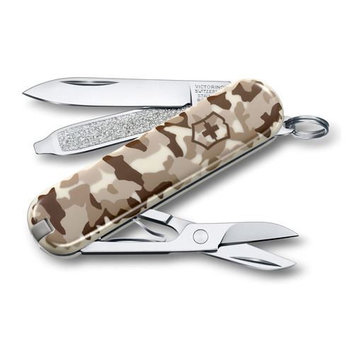 фото Складной нож victorinox classic, 7 функций, 58мм, камуфляж пустыни