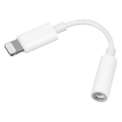 

Переходник Apple MMX62ZM/A, Lightning (m) - Jack 3.5 (f), белый, MMX62ZM/A