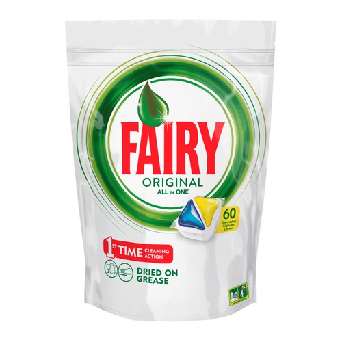 

Средство для мытья посуды FAIRY Original All In One, для посудомоечных машин, Лимон, 60 [fr-81574625]