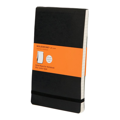 

Блокнот Moleskine REPORTER SOFT Large 130х210мм 192стр. линейка мягкая обложка черный 6 шт./кор.